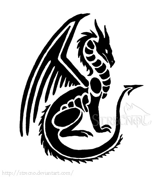 Simple Dragon Tattoo - Interior Home Design