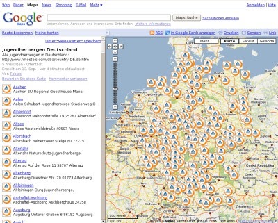 Jugendherberge Karte | Karte