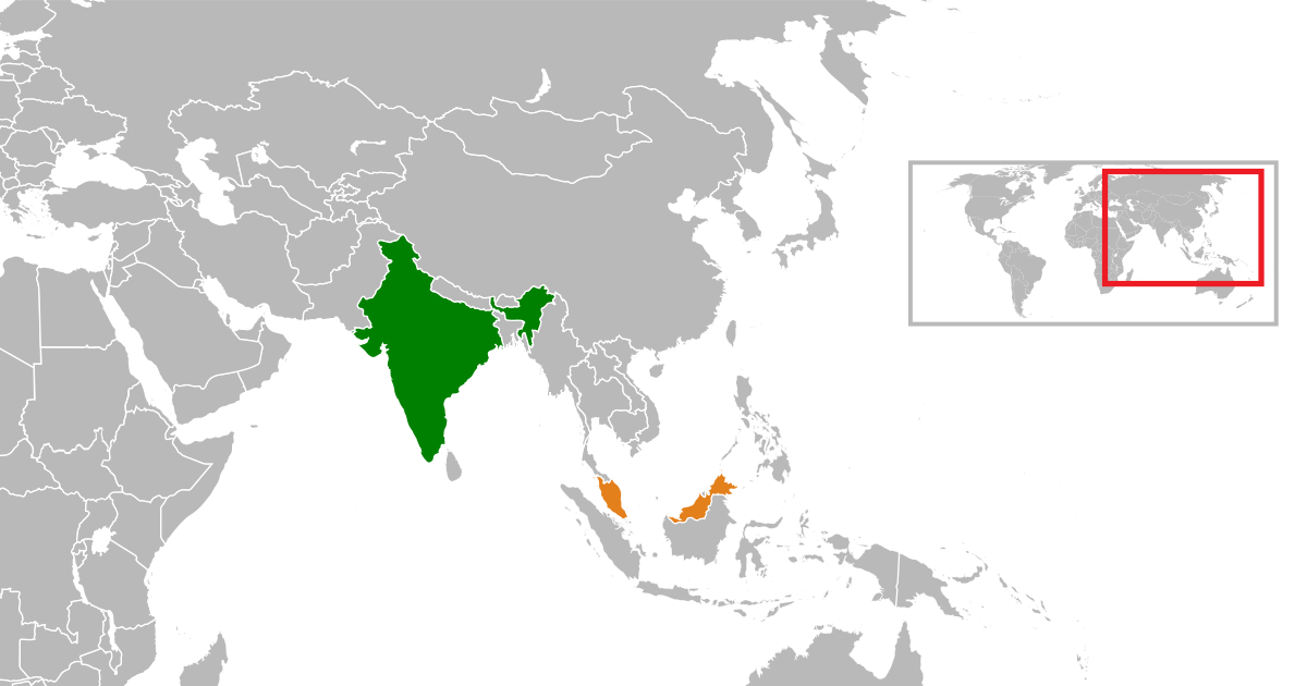 Map Of Malaysia India Maps Of The World