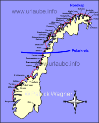 Polarkreis Norwegen Karte | Karte