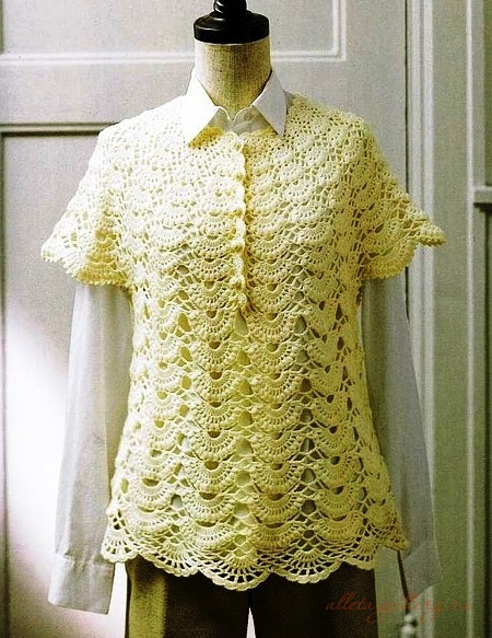 5 Pretty Blouses With A Circular Yoke Crochetribart 