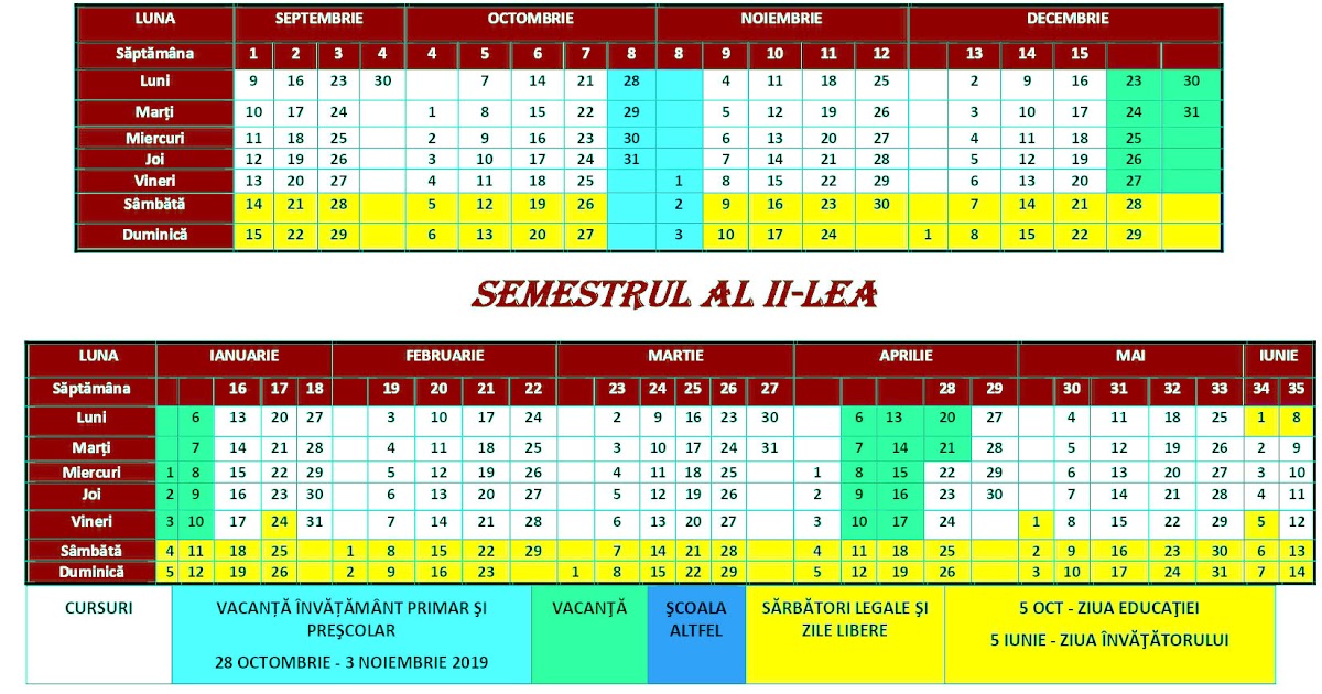 sarbatori-legale-calendar-2020-zile-libere