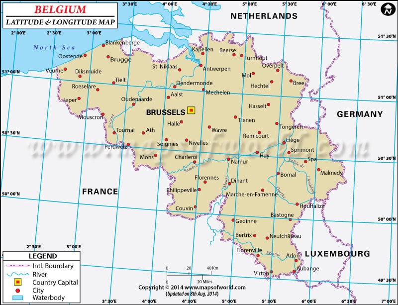 Map Of Europe With Latitude And Longitude World Map Atlas