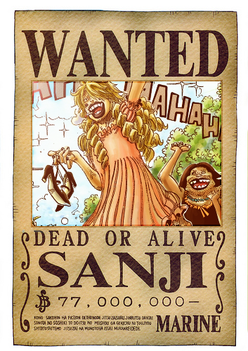 One Piece Wallpaper One Piece Sanji New Wanted Poster