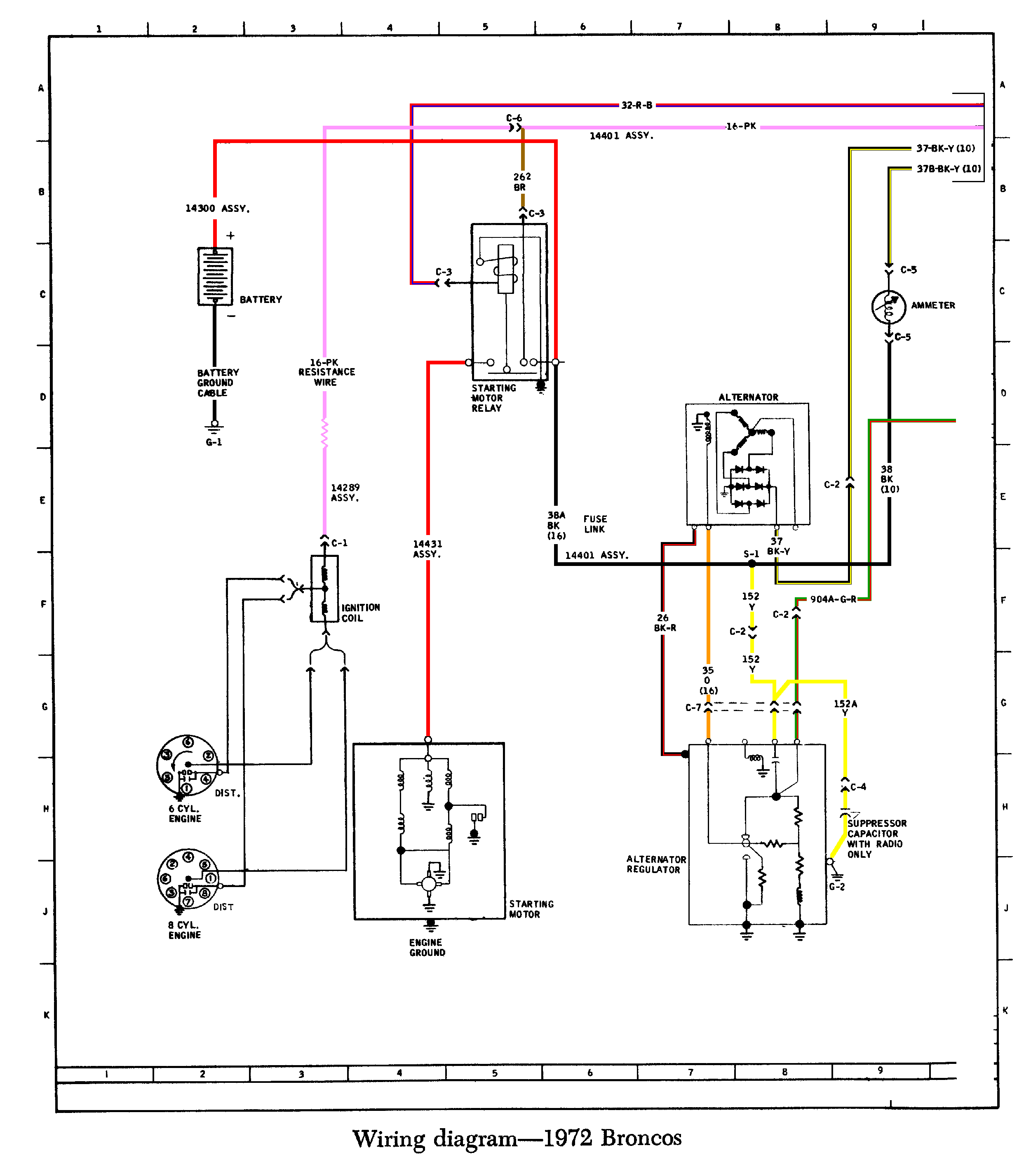 Wiring Schematic For 1971 Bronco - Wiring Diagram Schemas