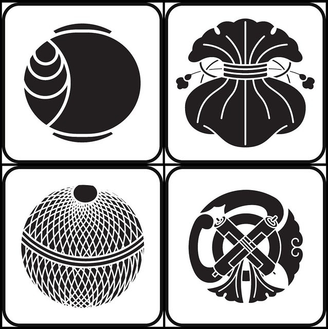 tsuchi, fukuro, kinutemari, gionmamori (furnishing - kamon)