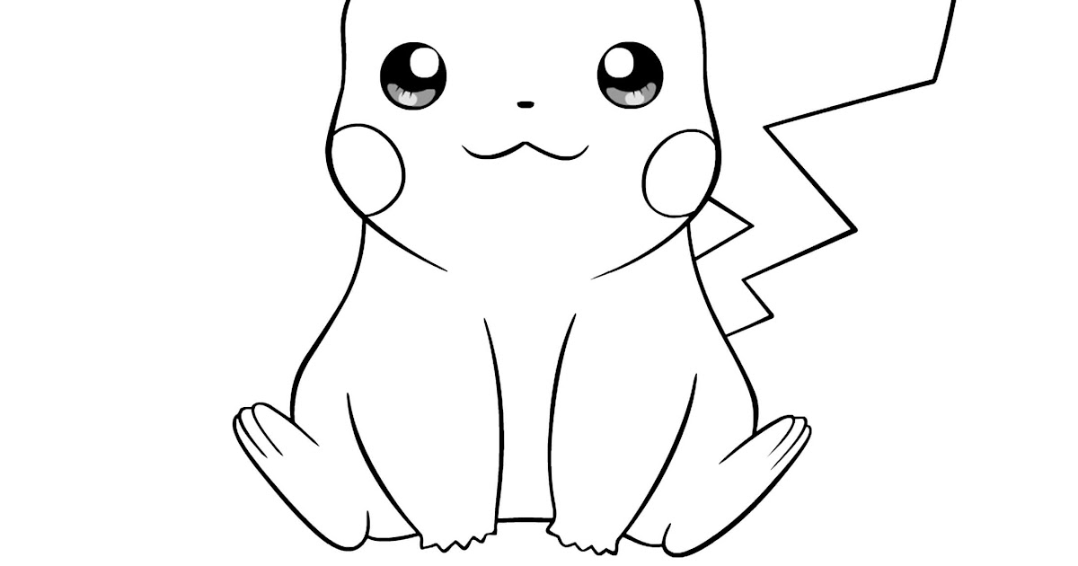 Pikachu Thunderbolt Coloring Page