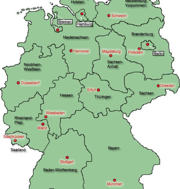 Deutschlandkarte Mit Flüssen Für Kinder - KI-Landkarte Deutschland