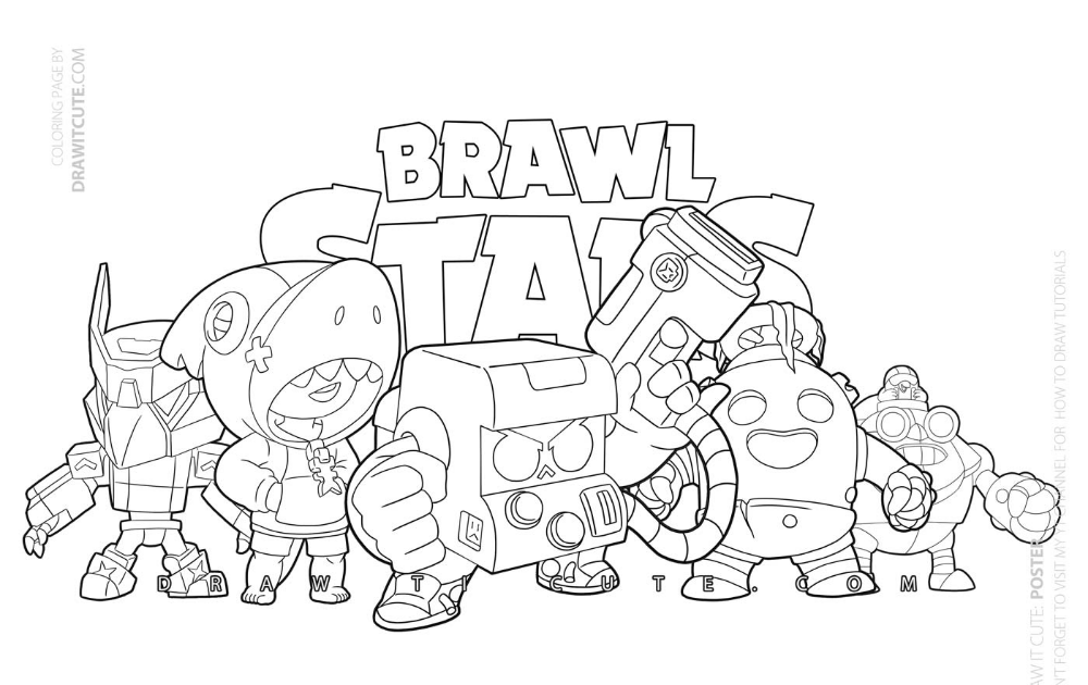 Coloring Pages Brawl Stars Omalovanky - Coloring and Drawing