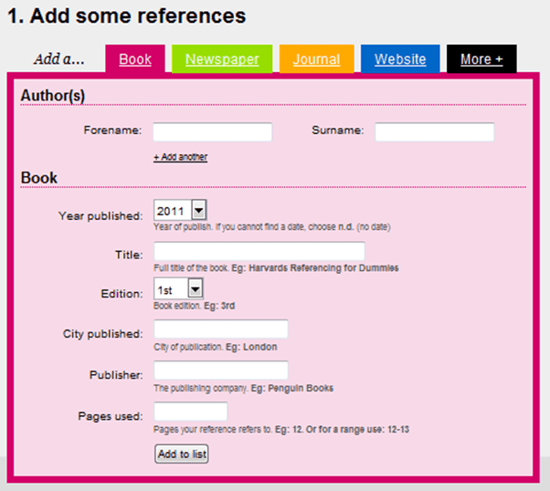 Reference Generator Acm