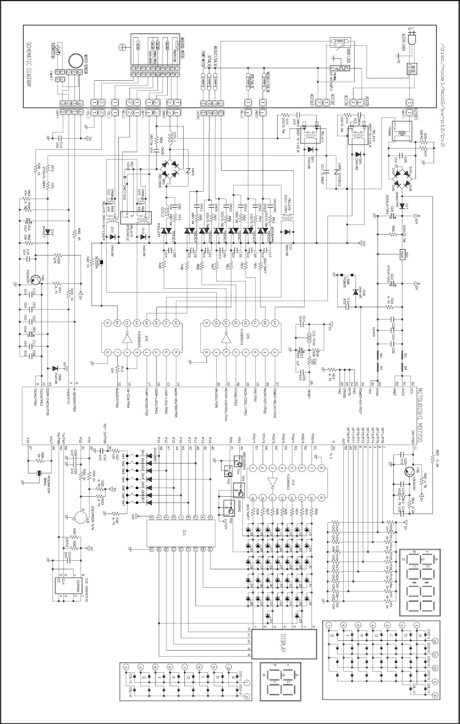 Wiring Samsung Diagram Refrigerator Rb217a