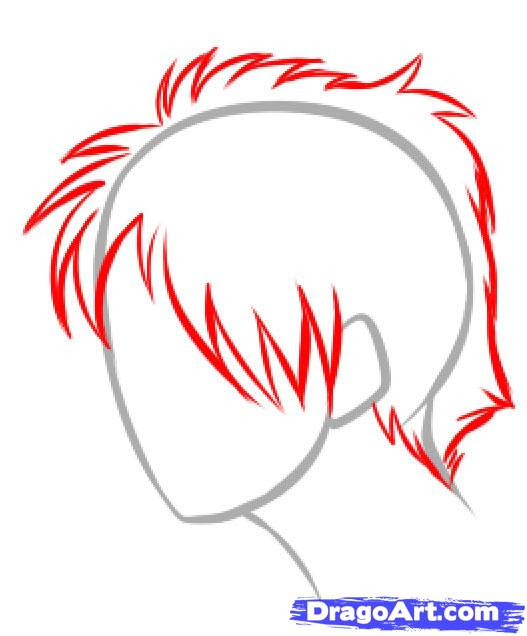 Featured image of post How To Draw Anime Hair Male Side View - Includes shorter and longer length, combed back as anime hair is a simplified version of real hair it&#039;s a good idea to also have a basic idea of how hair actually grows.