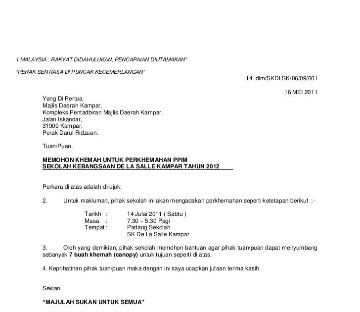 NEW FORMAT FONT UNTUK SURAT RASMI