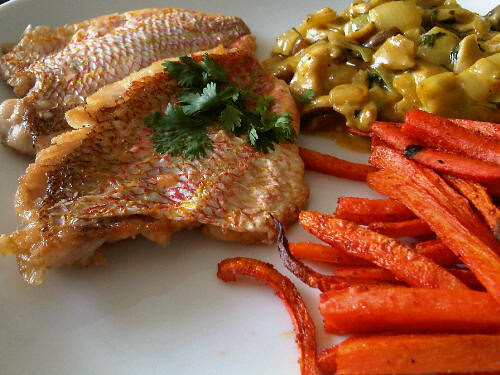 Paleo Foodie: Pan fried red snapper with lemon sauce