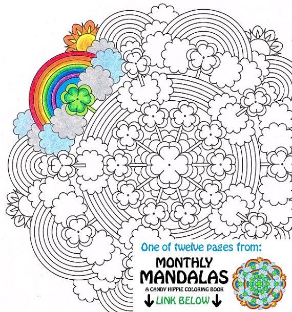 Download Rainbow Mandala Coloring Pages | Monaicyn Kitchen Ideas