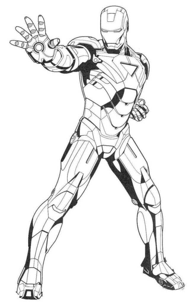 Simple Iron Man Coloring Page - 111+ SVG Images File