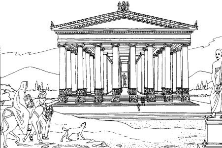 Roman Architecture Coloring Pages