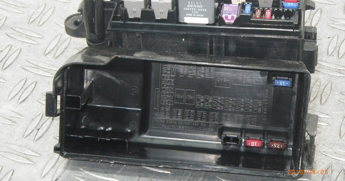 Daihatsu Sirion 2006 Fuse Box