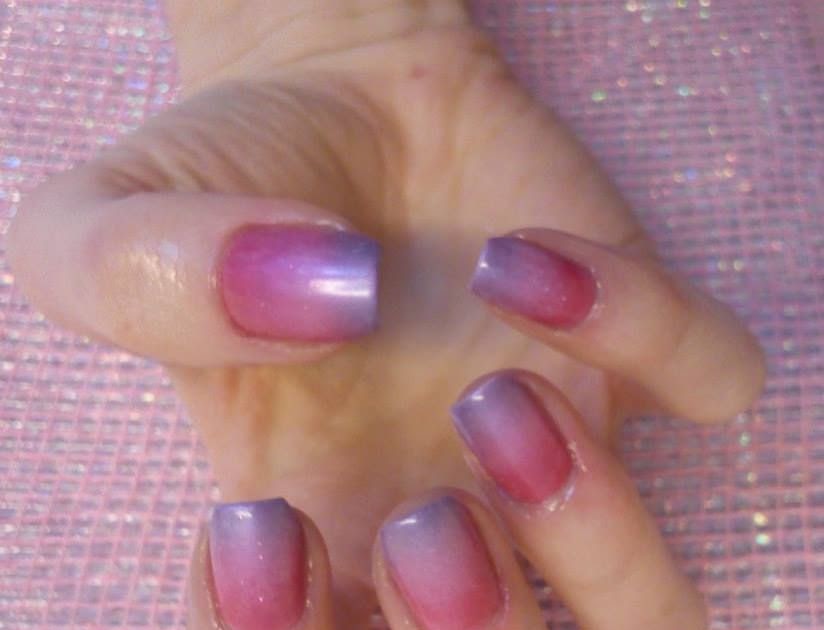 2. Simple Lilac Ombre Nails - wide 7