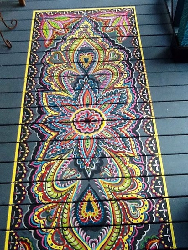 Creative Wood Floor Paint Decoration Art Works (19)