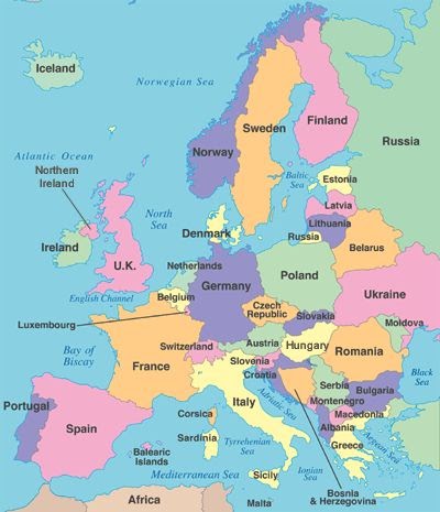 Map Of Countries 2022 Europe - California Map 2022