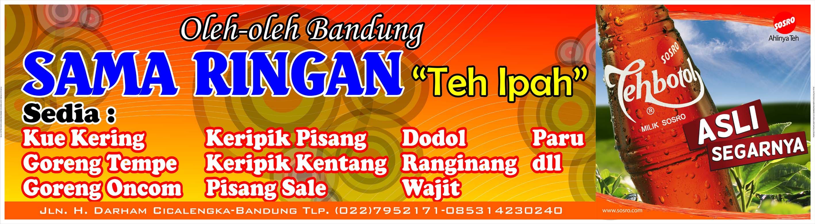 Contoh Banner Jualan Bakso Shoe Susu