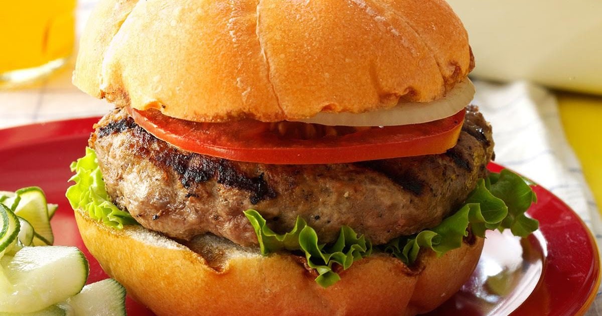 Diner Style Burgers Recipes / Restaurant Style Burger #SundaySupper