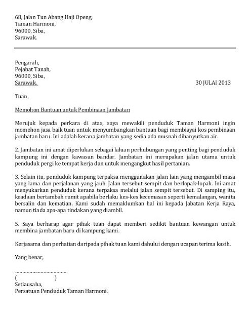 Contoh Surat Sokongan Penduduk Tetap How Vio