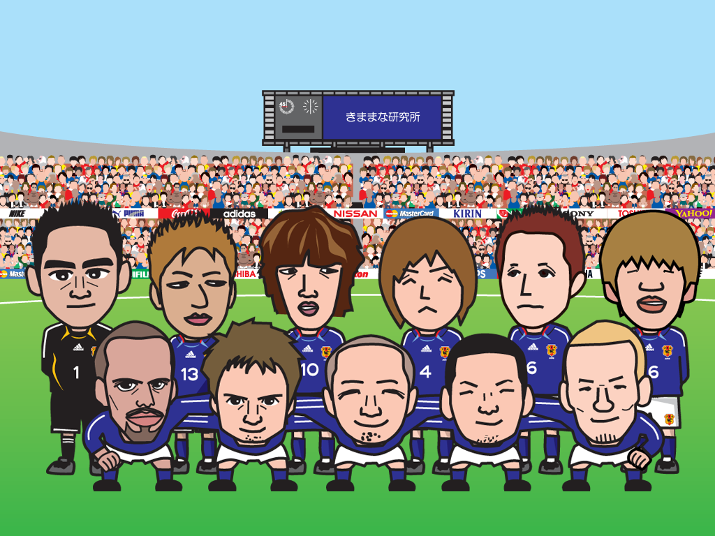 100 サッカー日本代表 イラスト イラスト素材