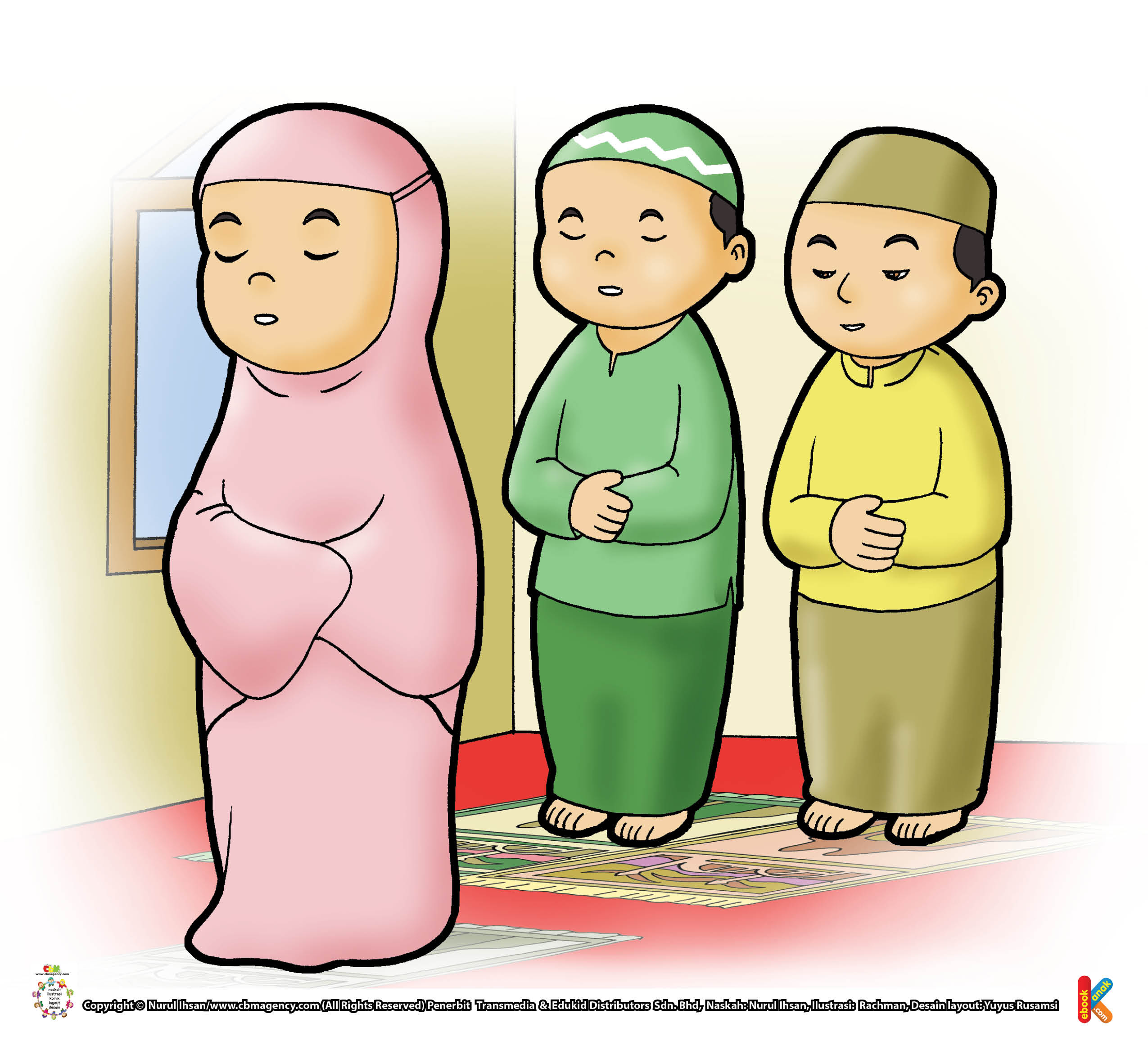 Gambar Kartun Anak Baca Al Quran | Top Gambar