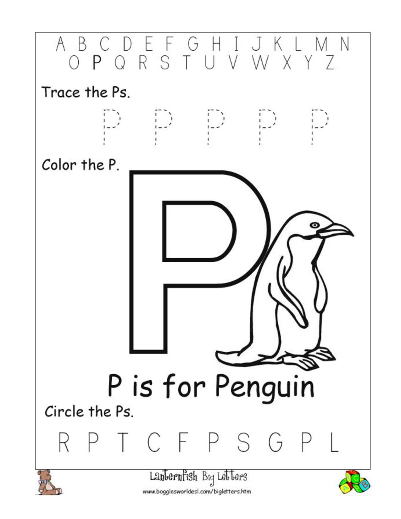 5-worksheets-for-kindergarten-letter-p