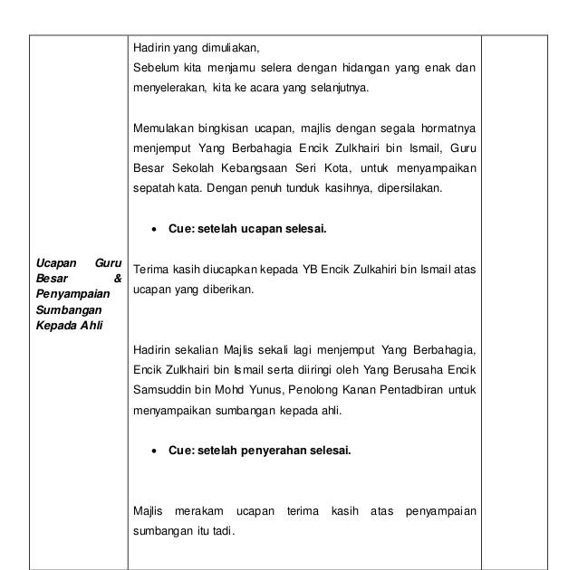 Teks pengacara majlis khatam al quran