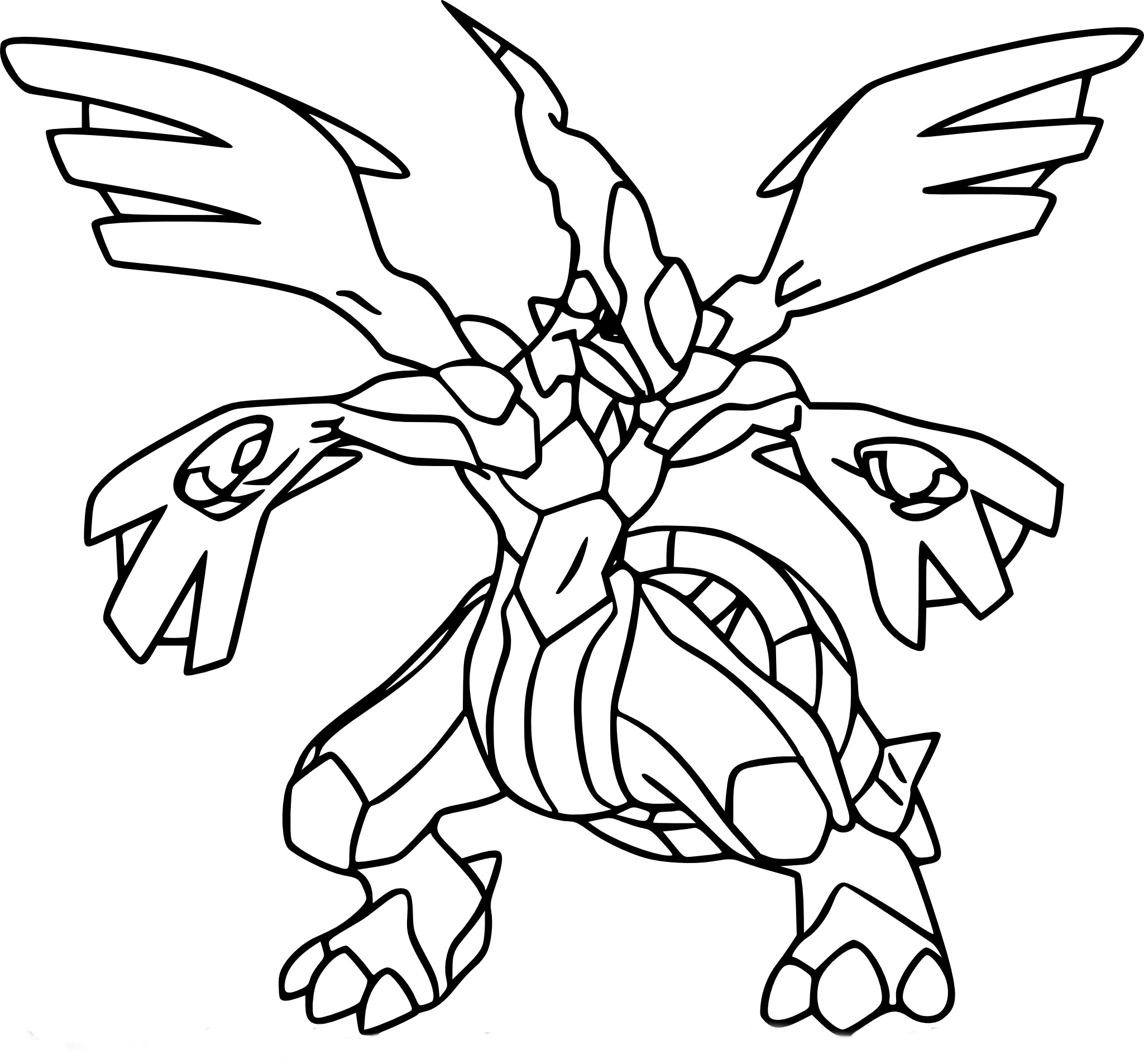 Coloriage Pokemon Legendaire Zekrom | Imprimer et Obtenir ...