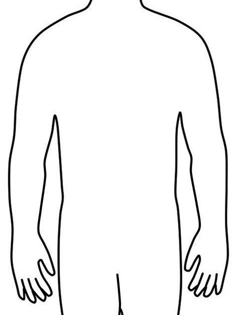 Ideen Fur Printable Human Body Outline Template Pdf