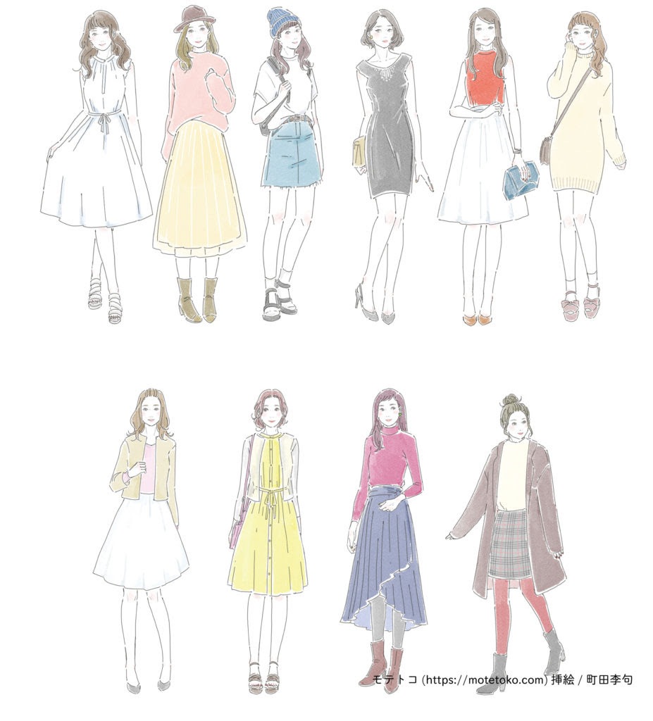 コーデ イラスト ギャラリーイラスト