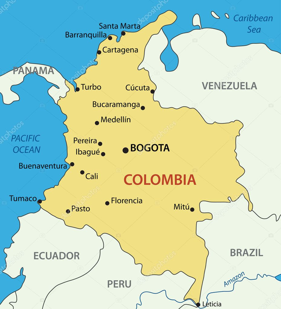 Colombia Karta | Karta