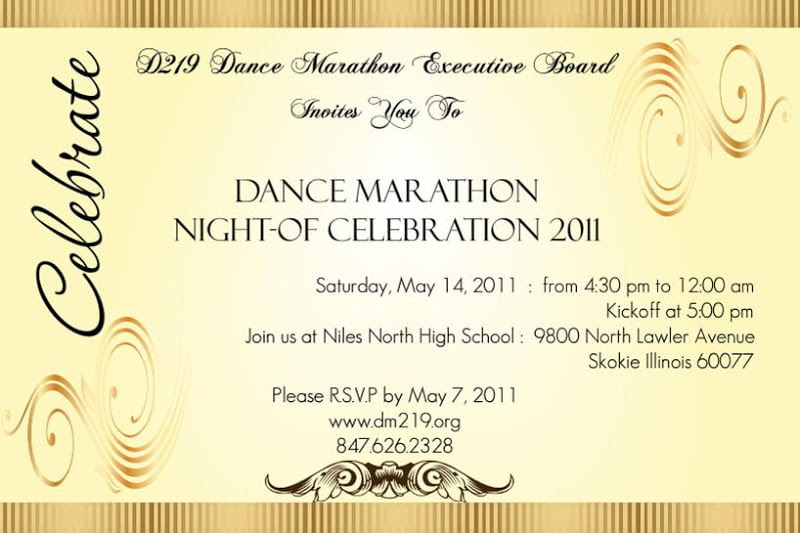 Dance Invitation Cards Cobypic Com