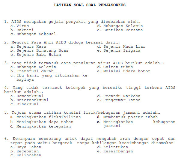 Contoh Soal Hots Pjok Kelas 12 Kumpulan Materi Pelajaran Dan Contoh Soal 2