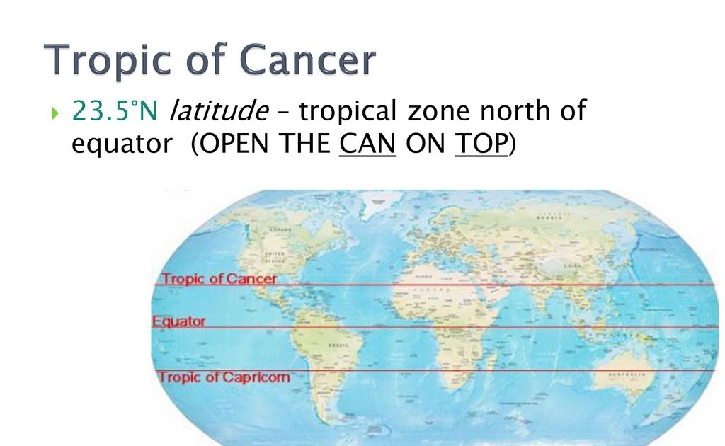 Tropic Of Cancer Caribbean Map