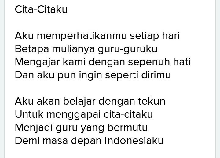 Contoh cerpen perjuangan meraih cita cita