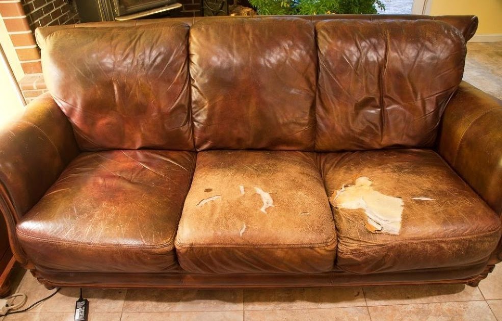 reupholster leather sofa to fabric