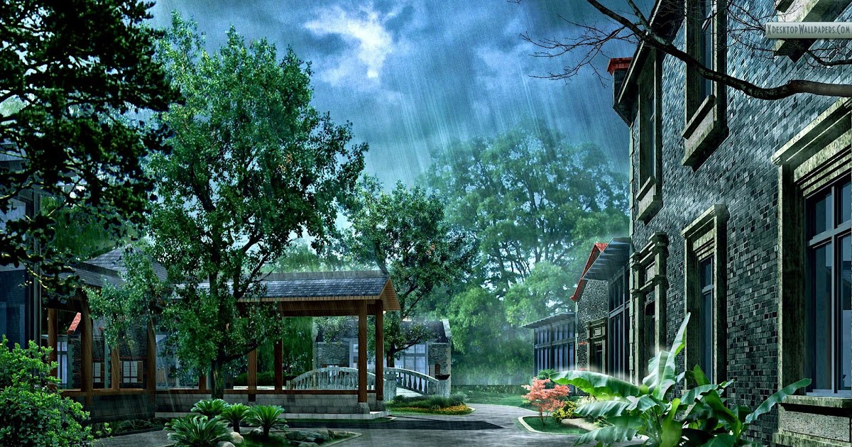 Beautiful Rainy Day Wallpaper Hd Wallpaper