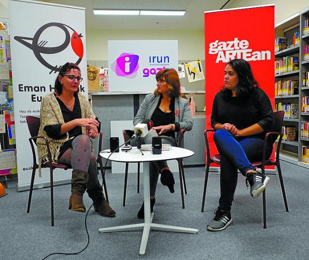 Igazte del CBA. Rakel Álvarez, Josune Gómez y Eva Sánchez.
