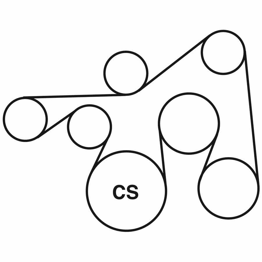 BELT DIAGRAM FOR 2000 PONTIAC SUNFIRE - Diagram