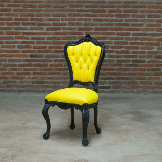 Fab.com | Side Chair Black & Yellow by POLaRT
