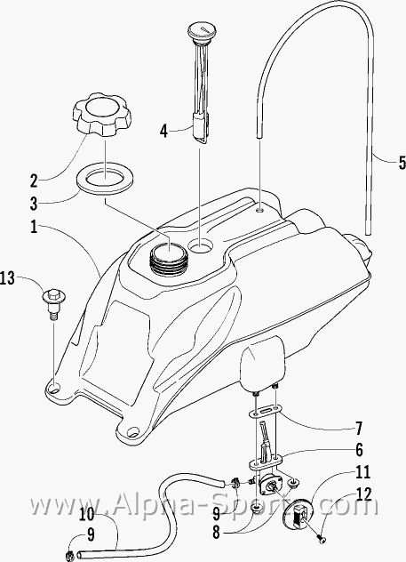 Polaris Sportsman 500 Fuel Line Diagram