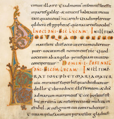 decorated letters in german codex