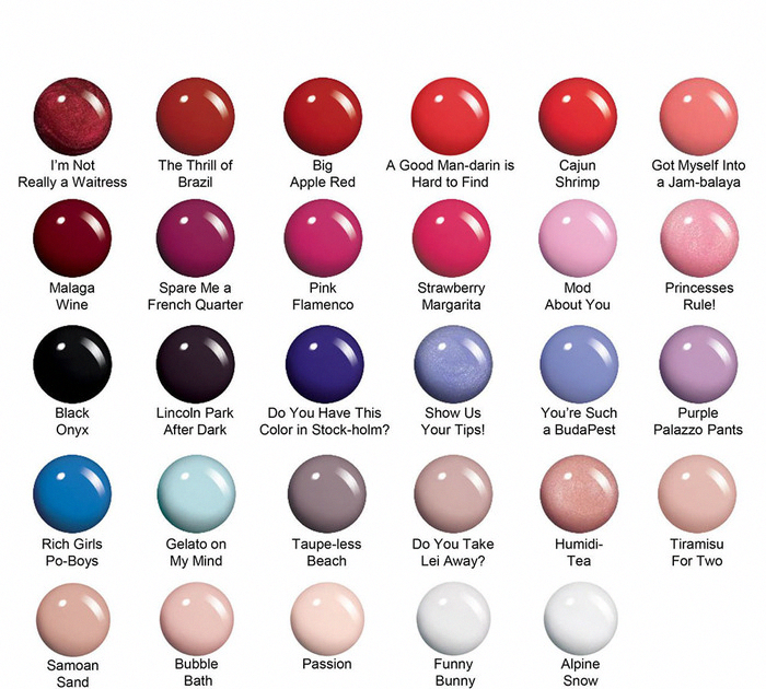 Opi Nail Polish Color Chart With Names Language:en : 124 best OPI nail