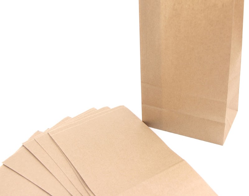 New!8pcs Brown Kraft Paper Bags Recyclable Jewelry Food Bread Shopping