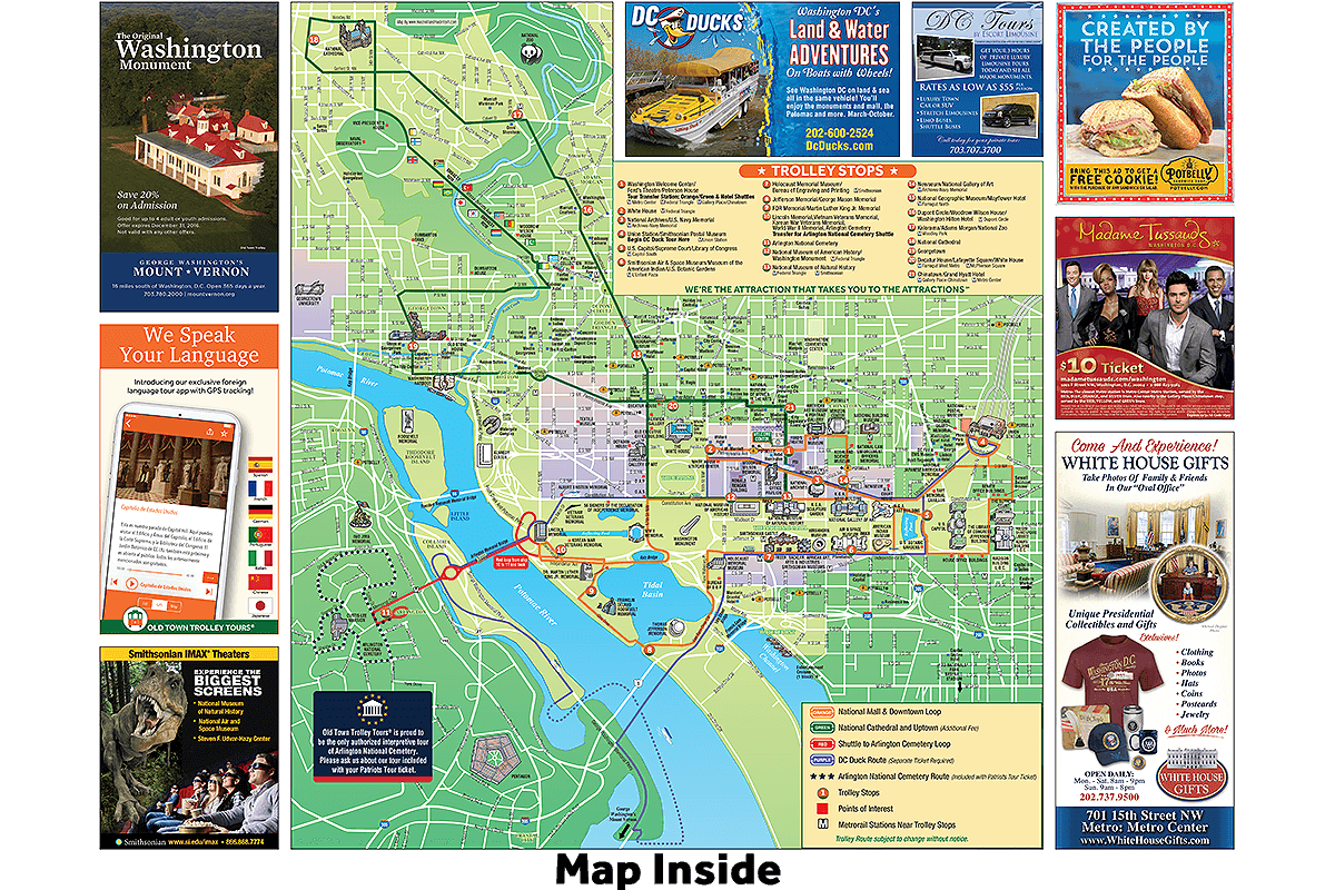 trolley tour washington dc map